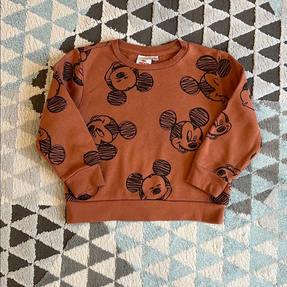 Disney Mickey Mouse Sweatshirt/ Boys/ Size 4T - Picture 2 of 6